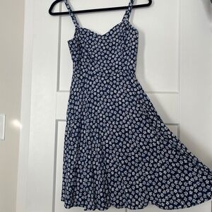 XS Old Navy Blue Flower Dress